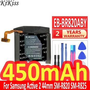 450 мАч KiKiss Мощный Аккумулятор EB-BR820ABY Для Samsung Galaxy Watch Active 2 Active2 SM-R820 SM-R825 44 мм