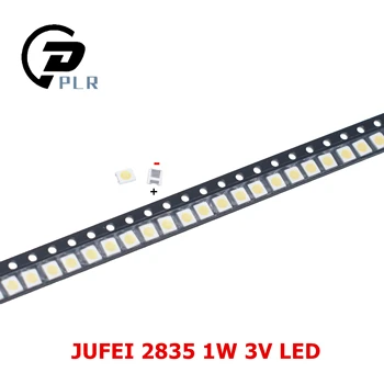 200ШТ JUFEI Светодиодная подсветка 1210 3528 2835 1 Вт 3 В 107ЛМ Холодная белая ЖК-подсветка для ТВ-приложения 01.JT.2835BPWP2-C