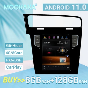 Android 11 для Volkswagen VW GOLF 7 2014-2018 HI-car Автомобильный радиоплеер GPS Навигация Голосовое управление PX6/G6 128 ГБ 4GL 8 core