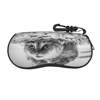 Футляр для очков мягкая сумка для очков Cat Under The Water Портативная коробка для солнцезащитных очков сумка-футляр для очков