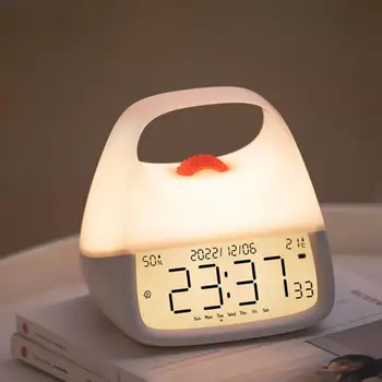 Будильник Лампа 1 Комплект Ночник Ручной Аккумулятор емкостью 1200 мАч Регулируемая Прикроватная Тумбочка для спальни USB Зарядка Домашний Декор