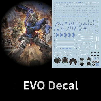 EVO Decal E-M123 для MG 1/100 GN-001 Exia Assembly Model Building Флуоресцентные Водные Наклейки для Модельного Хобби DIY Аксессуары