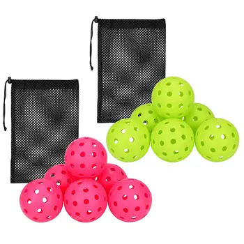 6 шариков для пиклбола с 40 отверстиями для санкционированных турниров в помещении и на открытом воздухе.