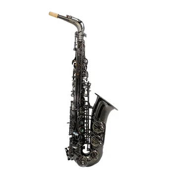 Недорогой черный Никелированный Альт-саксофон