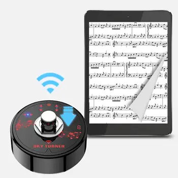 Умный беспроводной музыкальный перелистыватель Простой в использовании музыкальный перелистыватель Bluetooth-перелистыватель Беспроводная Педаль перелистывания страниц