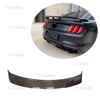 Для Ford Mustang 2015-2021 Высококачественный Карбоновый GT350 Стиль Задний Спойлер Крыло Багажник Сплиттер Элеронов Обвес