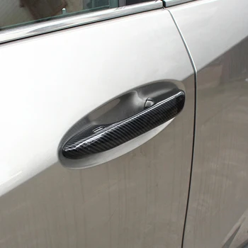 Внешние аксессуары для 2019 2020 Lexus UX260h UX200, крышка дверной ручки, отделка из углеродного АБС-пластика, 4 шт.
