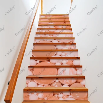 Пузырьковые наклейки на лестничный пол Водонепроницаемые съемные самоклеящиеся наклейки для лестниц 