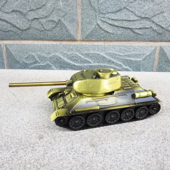Имитация танка из цинкового сплава военная модель изделия из металла предметы домашнего обихода