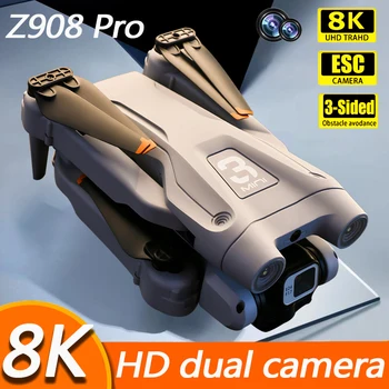 Z908 Pro Drone Профессиональная камера 8K HD Mini4 Dron Оптическая локализация потока, трехсторонний обход препятствий, игрушка-квадрокоптер в подарок