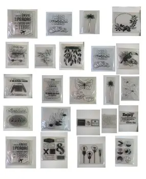 Французский Прозрачный силиконовый штамп/печать для DIY скрапбукинга/фотоальбома Декоративный прозрачный штамп A0262