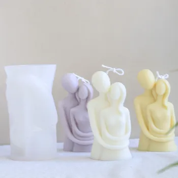 3D силиконовая форма для свечей силиконовая художественная форма для тела, используемая для изготовления мыла ручной работы, формы для ароматических свечей