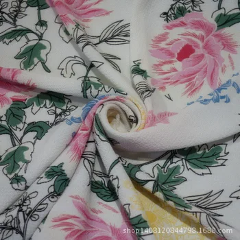 Новая парижская жемчужная шифоновая ткань непрозрачное шифоновое платье модные ткани