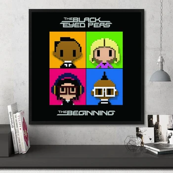 Black Eyed Peas The Beginning Обложка Музыкального Альбома Плакат Холст Художественная Печать Домашний Декор Настенная Живопись (Без Рамки)
