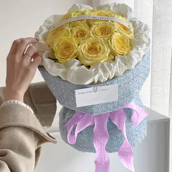 Льняная лента Однотонная лента для упаковки подарков Лента в виде Рыбьего Хвоста Лента для упаковки цветочного торта
