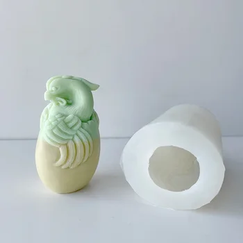 Разбивающая Скорлупу Ароматерапевтическая свеча Young Dragon Силиконовая форма для мыла ручной работы в форме яйца, форма для шоколадного торта