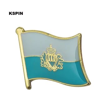 Булавка с флагом Сан-Марино, булавка с лацканом, значок, Брошь, Значки 1ШТ KS-0161