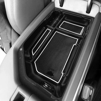 Ящик для хранения центральной консоли автомобиля Genesis GV70, Органайзер для центрального подлокотника, для уборки с противоскользящей прокладкой