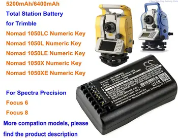5200 мАч/6400 мАч Аккумулятор для Spectra Precision Focus 6, Focus 8, Для Trimble Nomad 1050LC, 1050L, 1050LE, 1050X, 1050XE