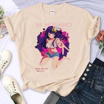 Oshi No Ko футболка женская летняя футболка для девочек японская одежда y2k manga