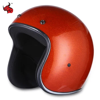 Сертификация DOT Открытый шлем для езды на ретро-мотоцикле Secure Capacete Мотоциклетное снаряжение Электрический Мотоциклетный шлем