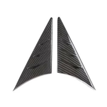 Декоративная отделка бокового треугольного спойлера зеркала заднего вида из настоящего углеродного волокна для