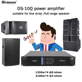 Sinbosen 10000q Сценический усилитель мощности Профессиональный DJ 2000 Вт 4 канала DS-10Q