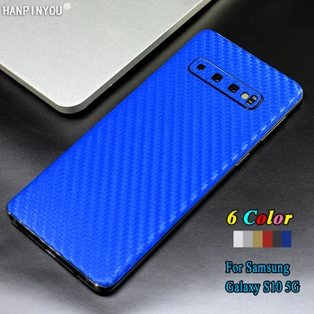 Для Samsung Galaxy S10 5G Plus S10e Задняя крышка Наклейка на заднюю панель 3D защитная пленка для телефона из углеродного волокна