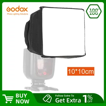 Godox 10x10cm Универсальный складной мини-рассеиватель вспышки Softbox для вспышки Godox Canon Nikon