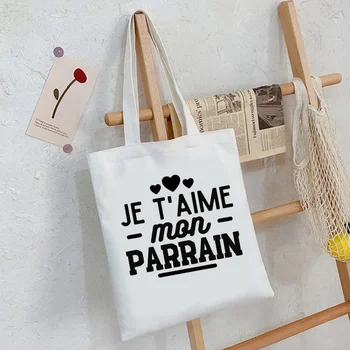 сумка для покупок parrain, эко-сумка, холщовая сумка-тоут, сумка для покупок из многоразовой ткани reciclaje sacola sacolas