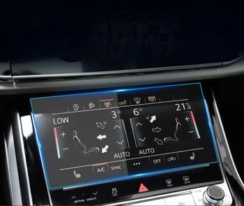 Автомобильная навигация, Защитная пленка из закаленного стекла для Audi Q8 2019 2020, наклейка на экран DVD GPS LCD приборной панели