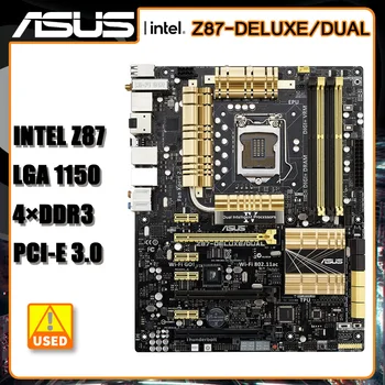 Материнская плата LGA 1150 ASUS Z87-DELUXE /ДВОЙНАЯ Материнская плата Intel Z87 4 × DDR3 PCI-E 3.0 SATA III USB3.0 HDMI ATX для процессора Core i7 /i5/i3