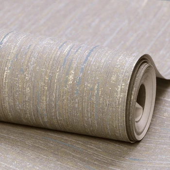 Современные льняные обои из травяной ткани Серо-коричневого цвета из нетканого волокна Льна Текстурированные однотонные обои для гостиной Стены спальни