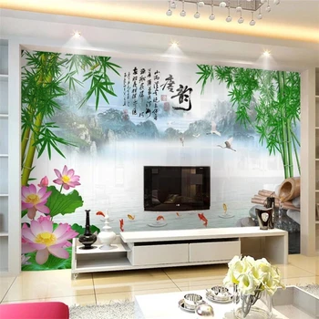 бэйбехан Пользовательские большие обои 3d фреска Тан Юнь гостиная в китайском стиле спальня ресторан декоративная роспись 8d обои