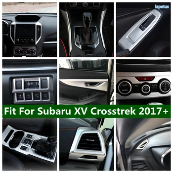 Lapetus Матовый Комплект Для Ремонта салона Панель Кондиционера/Головные Фонари/Накладка Кнопки Подъема Подлокотника Для Subaru XV Crosstrek 2017-2021