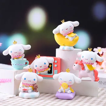Серия Sanrio Cinnamoroll, Милые украшения для автомобилей ручной работы, Украшения для тортов, Игрушки, хобби, фигурки, Праздничные подарки для детей