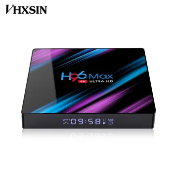 VHXSIN 2 шт./ЛОТ H96 MAX 3318 TV Box Android 9 Rockchip RK3318 Четырехъядерный 4G Ram 32GB 64GB Rom H.265 4K H96Max