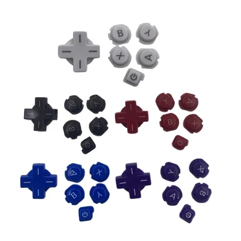 Обновленные кнопки ABXY, Замена кнопок D-pad, Качественный ABS-материал, Подходящий для 3DS, белый / красный / фиолетовый /синий- Игровые части